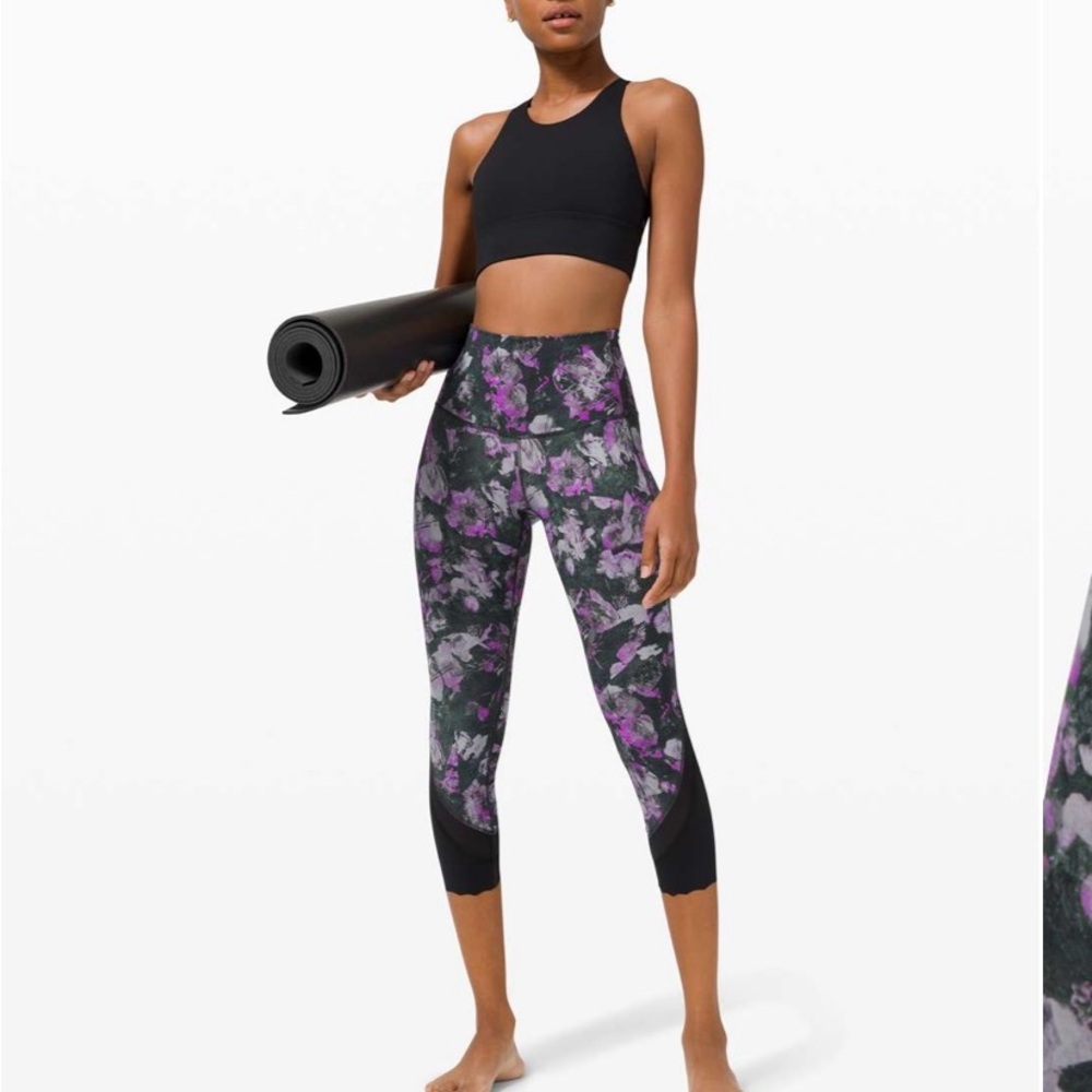 Lululemon Wunder Under High-Rise Crop 23" *Updated Scallop Full-On Luxtreme